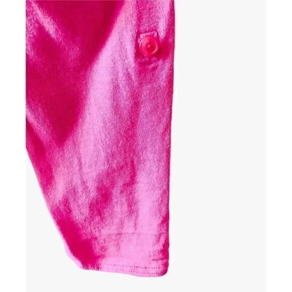 Merona Roll-Up Long Sleeves V-Neck Button Up Modal Blend Women Top SZ S #1410 - Picture 3 of 5